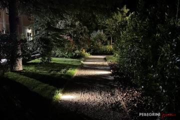 Ristrutturazione giardino RSA Maestà Due notturno