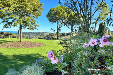 Giardino fiorito vista mare