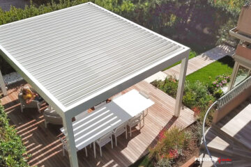 Gazebo con scala da drone