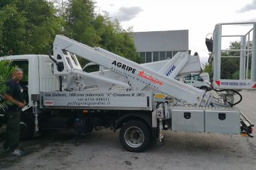 manutenzione giardino, piattaforma per potature,