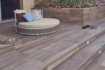 giardino pensile, gres, porcellanato, finto legno, pellegrini, giardino, giardini