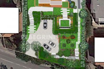 pianta, planimetria , progetto giardino