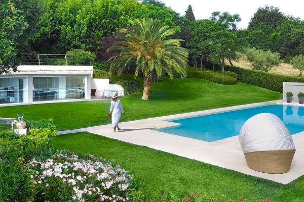 Veranda, swimming pool, garden, modern garden, luxury