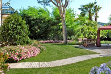 path, wood, garden, garden path, mini-pool,