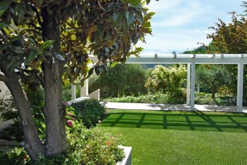lawn protection, entrance, villa, garden,